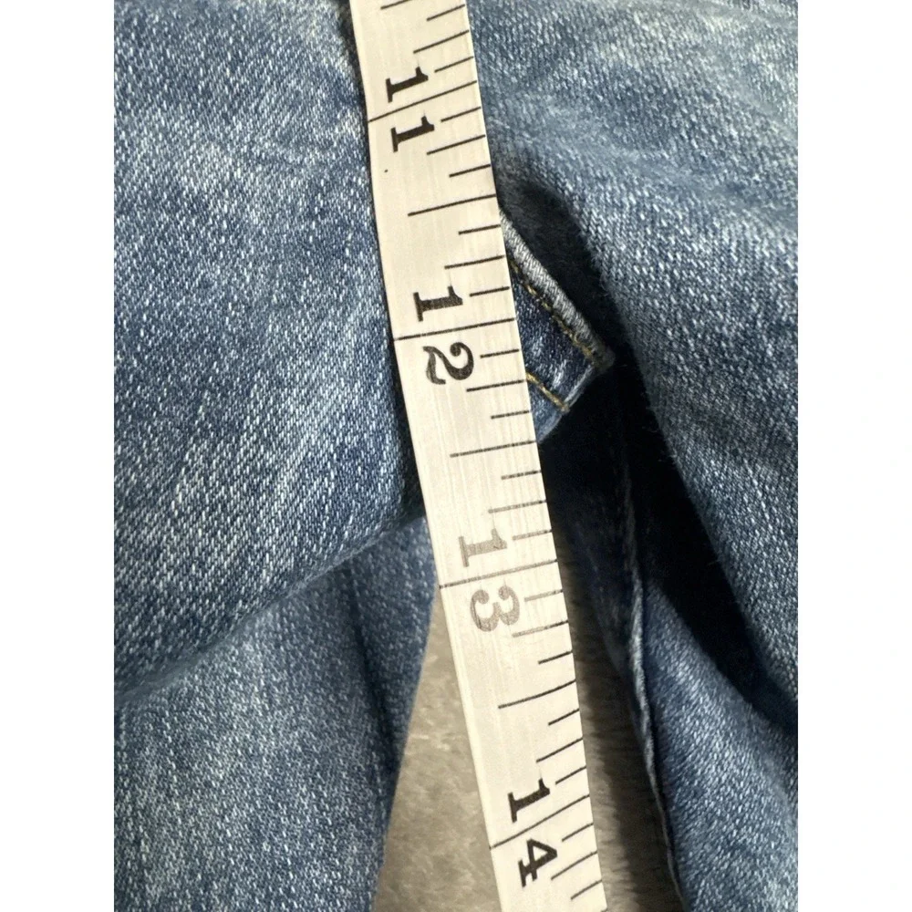 American Eagle Sticked Skinny Jeans Mens 34x30 Distressed Light‎ Wash Denim